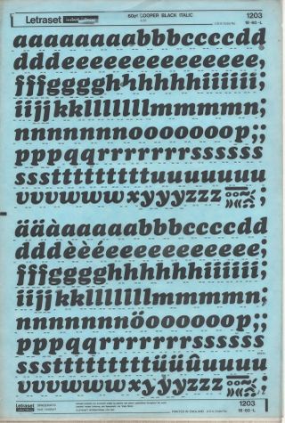 Cooper Black Italic, 60 pt.