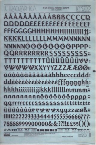 Roman Script, 54 pt.