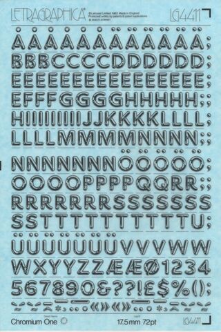 Chromium One, 72 pt.